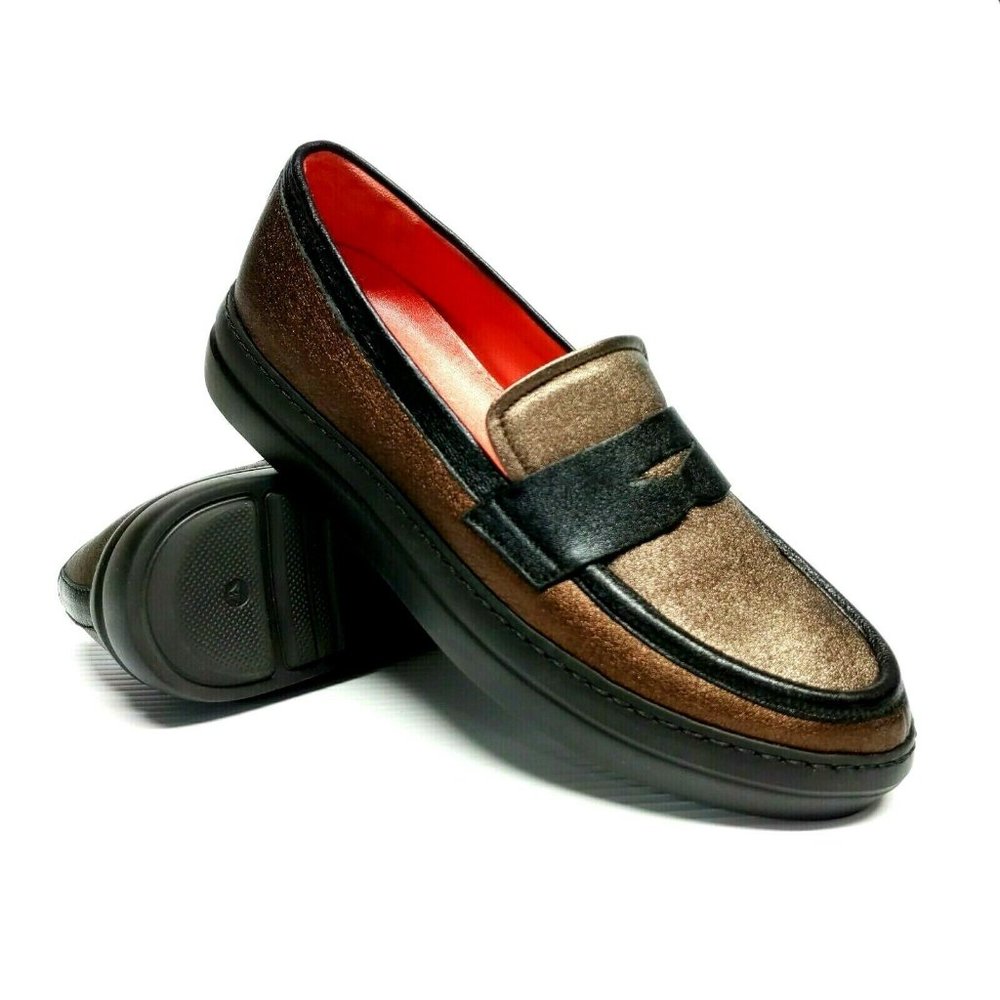 Pas De Rouge Loafer Oxford Casual Slip On Black 8